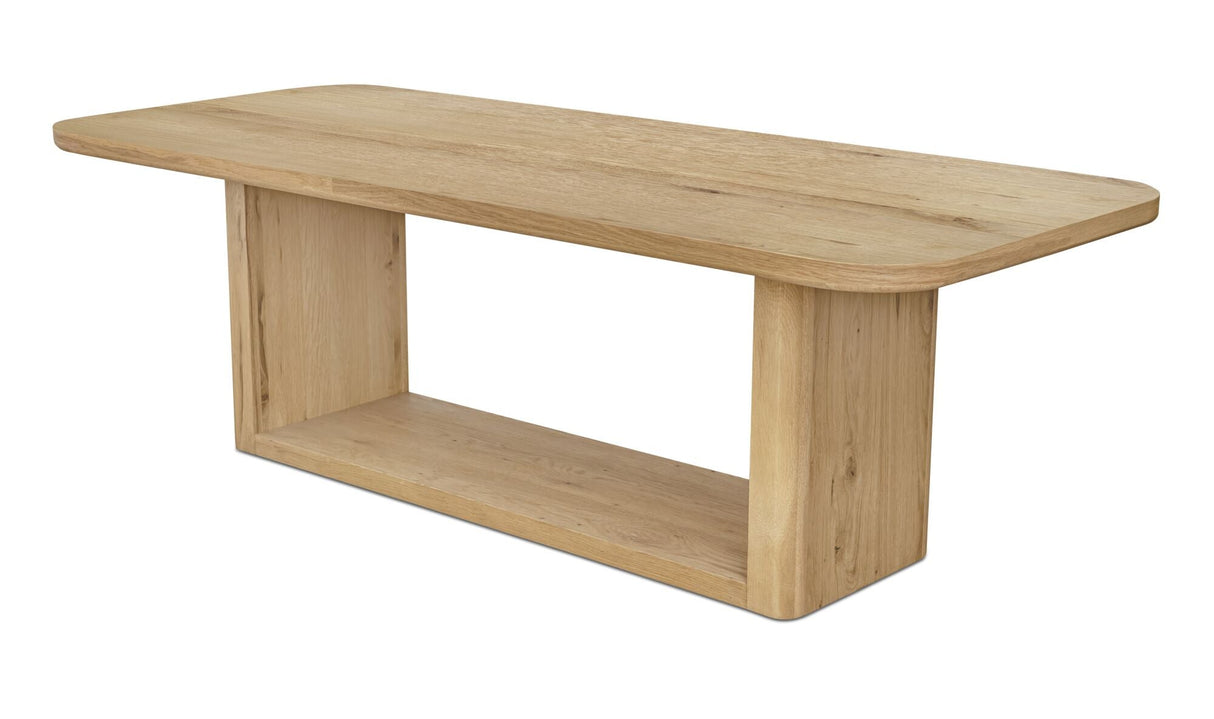 Blake Dining Table Rustic Oak by Moe's Home at Eve Furniture