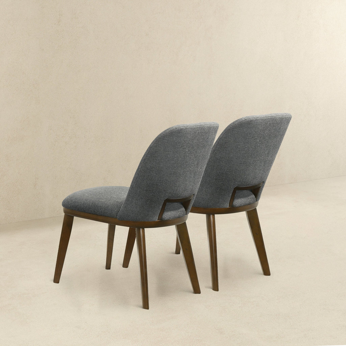 Blaken Dark Grey Fabric Dining Chair (Set Of 2) by Ashcroft Furniture at Eve Furniture