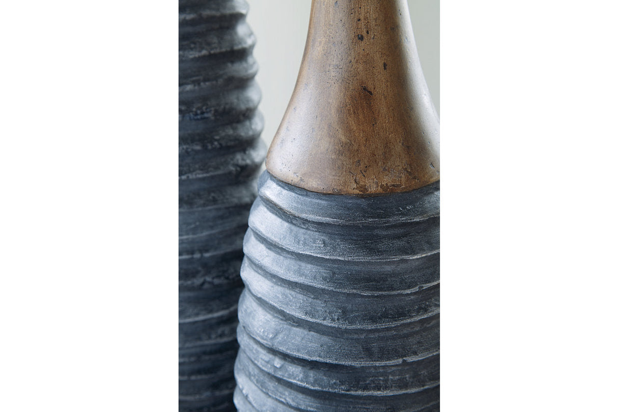 BLAYZE Antique Gray/Brown Vase by ASHLEY FURNITURE at Eve Furniture