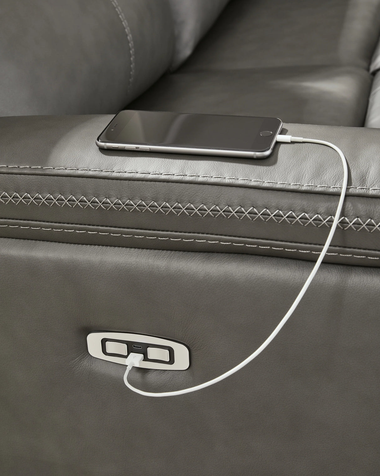 Bleckley Anchor 5-Piece Power Reclining Sectional by Ashley at Eve Furniture