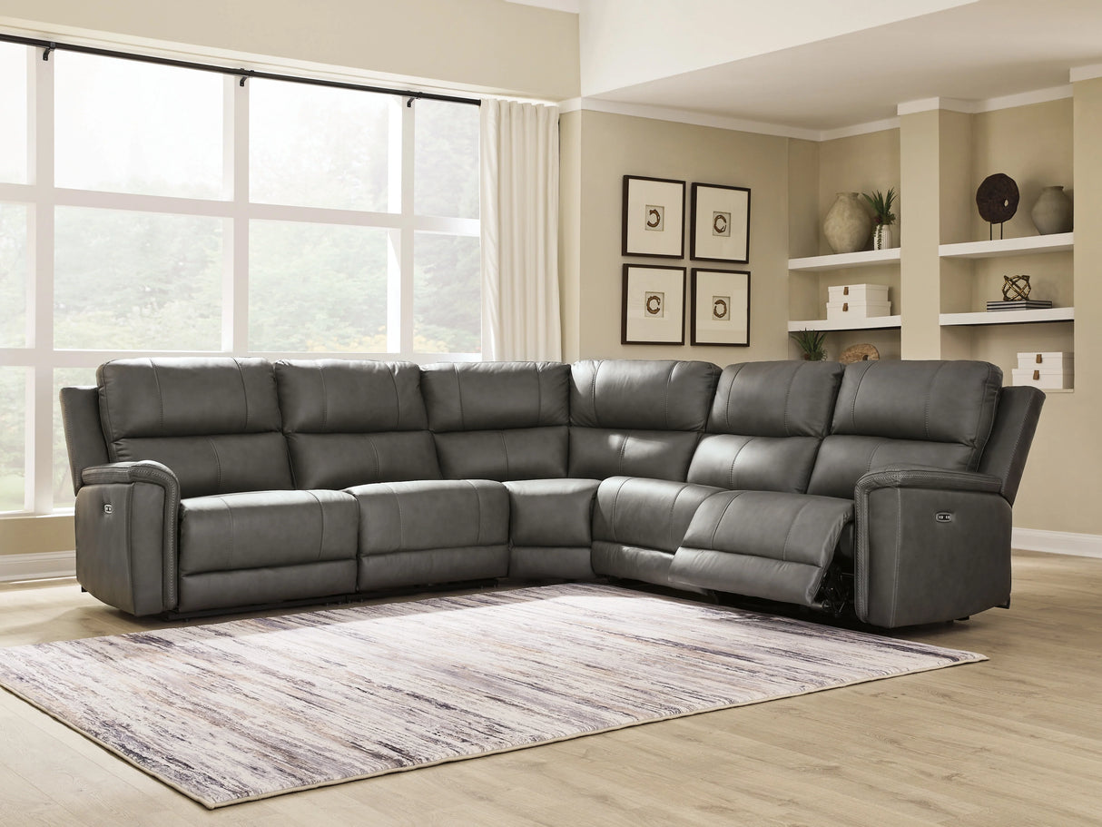 Bleckley Anchor 5-Piece Power Reclining Sectional by Ashley at Eve Furniture