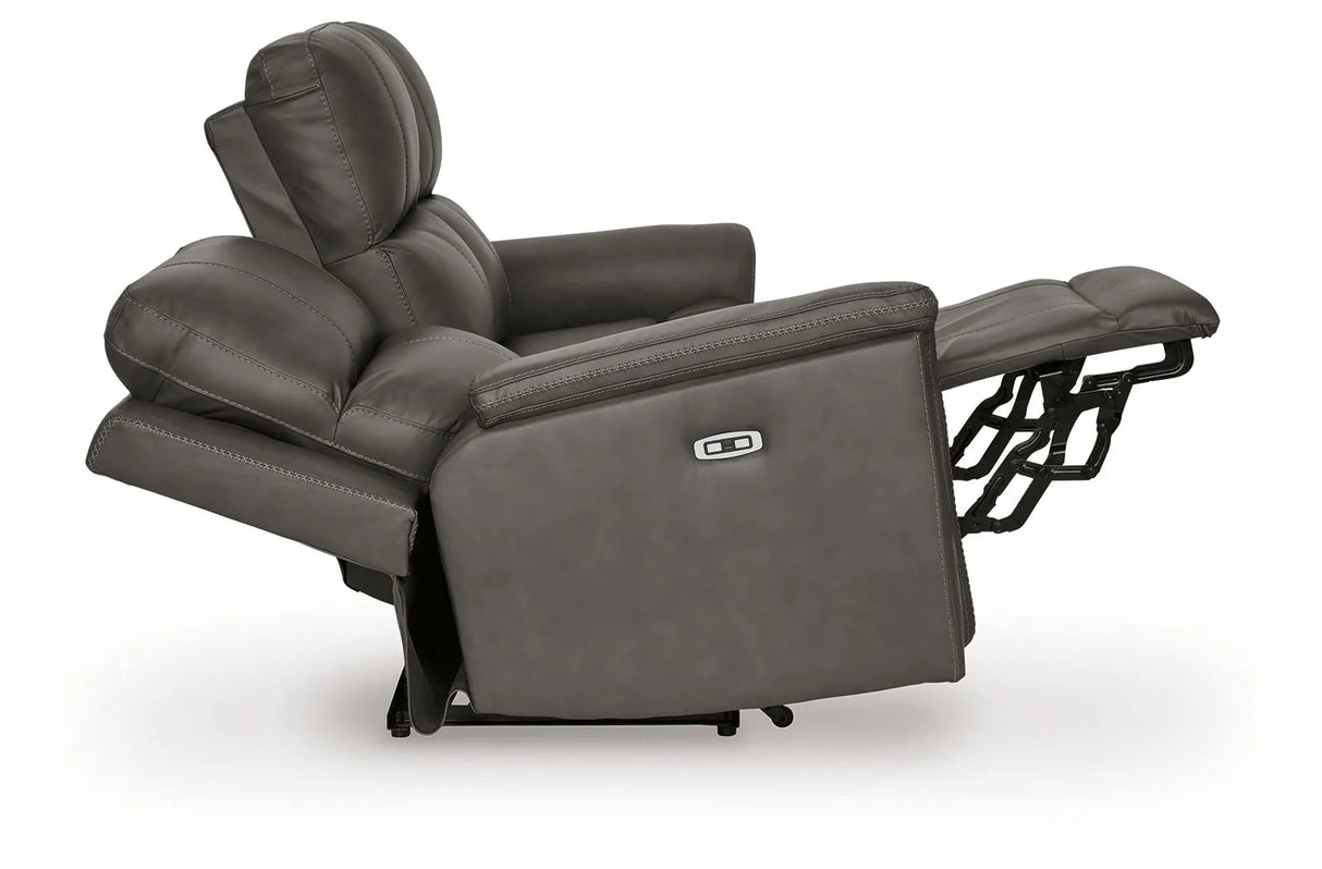 Bleckley Anchor Power Reclining Sofa With Adjustable Headrest by Ashley at Eve Furniture
