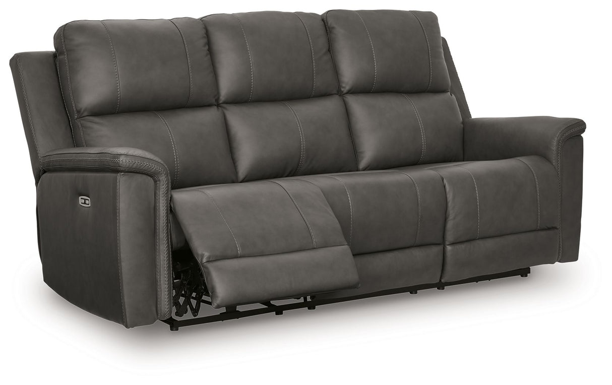 Bleckley Anchor Power Reclining Sofa With Adjustable Headrest by Ashley at Eve Furniture