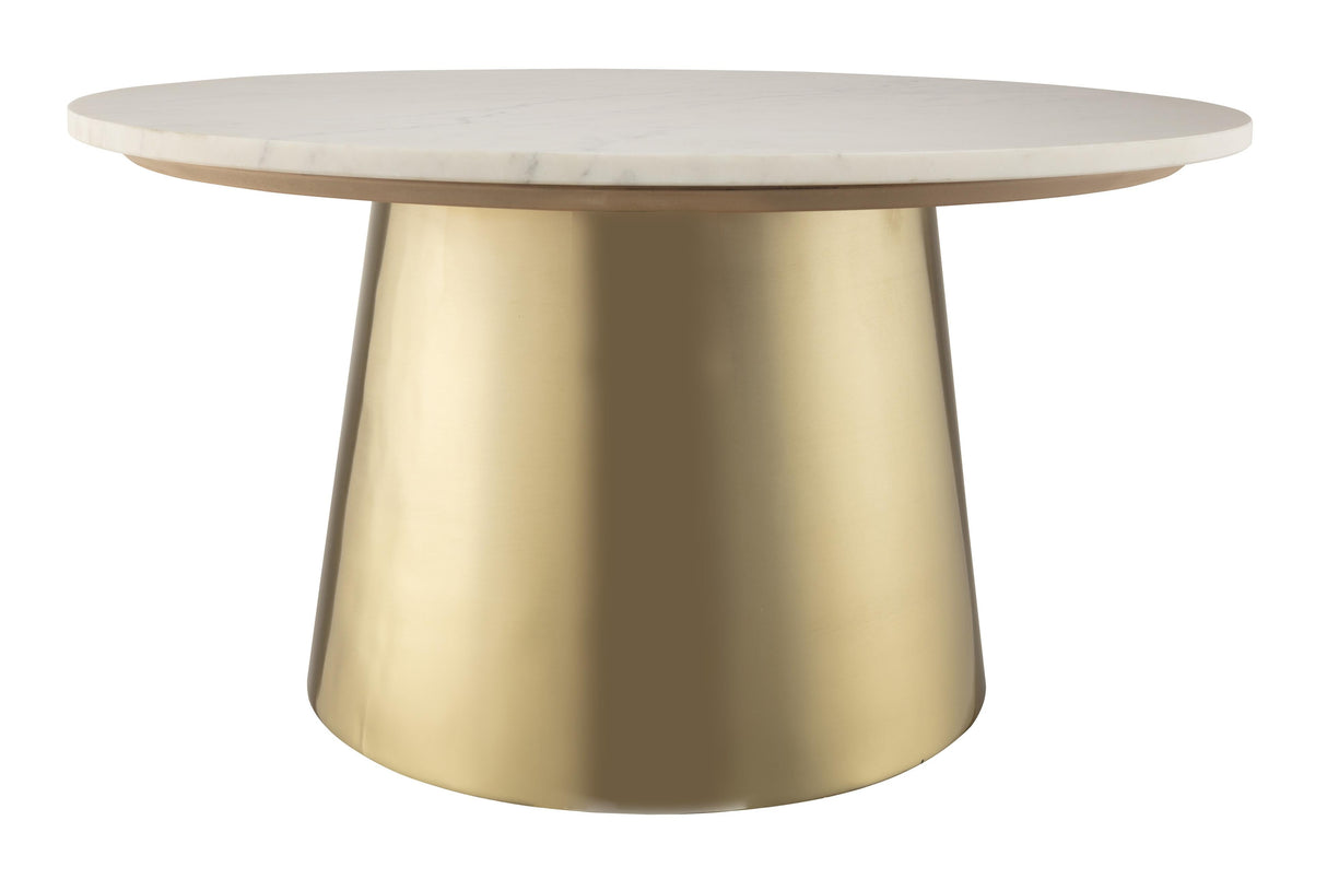 Bleeker Marble Coffee Table by TOV Furniture at Eve Furniture