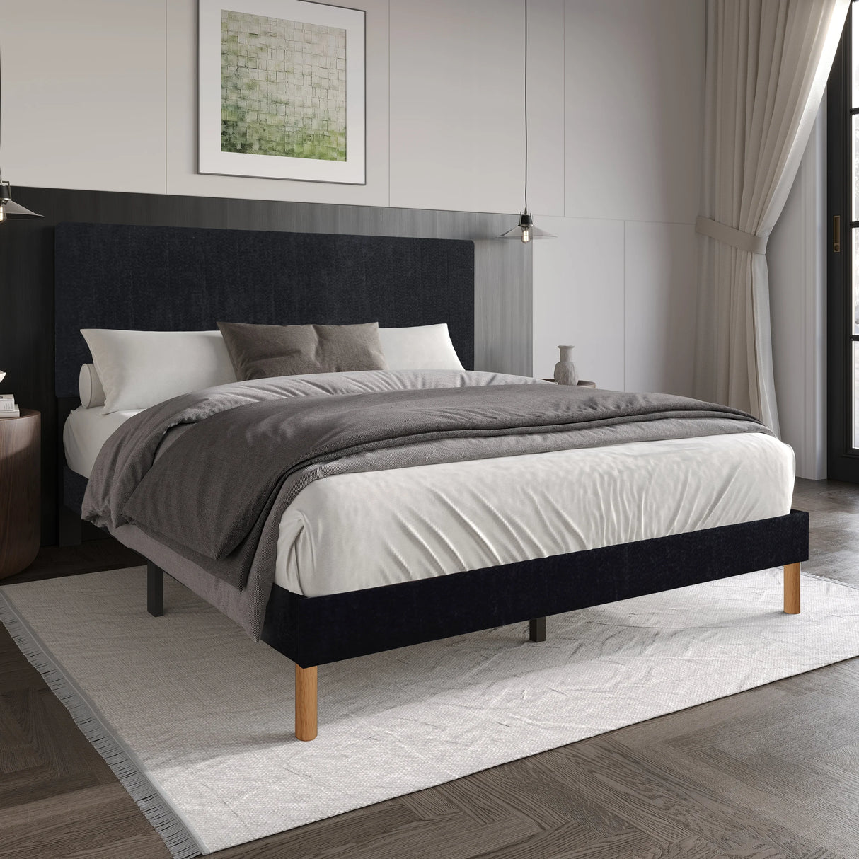 Bliss Black Twin Platform Bed by Happy Homes at Eve Furniture