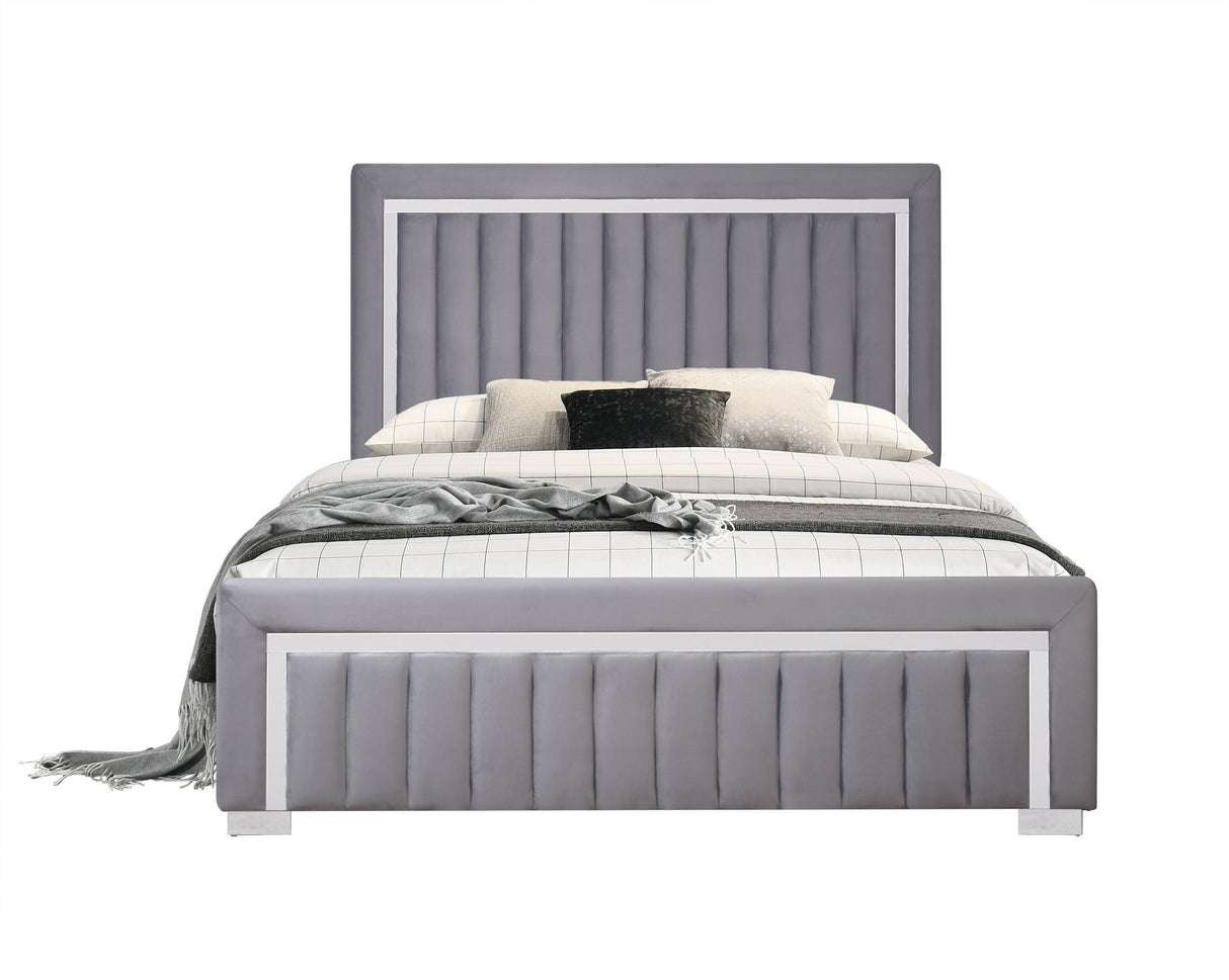 Bliss Gray Full Bed by Happy Homes at Eve Furniture