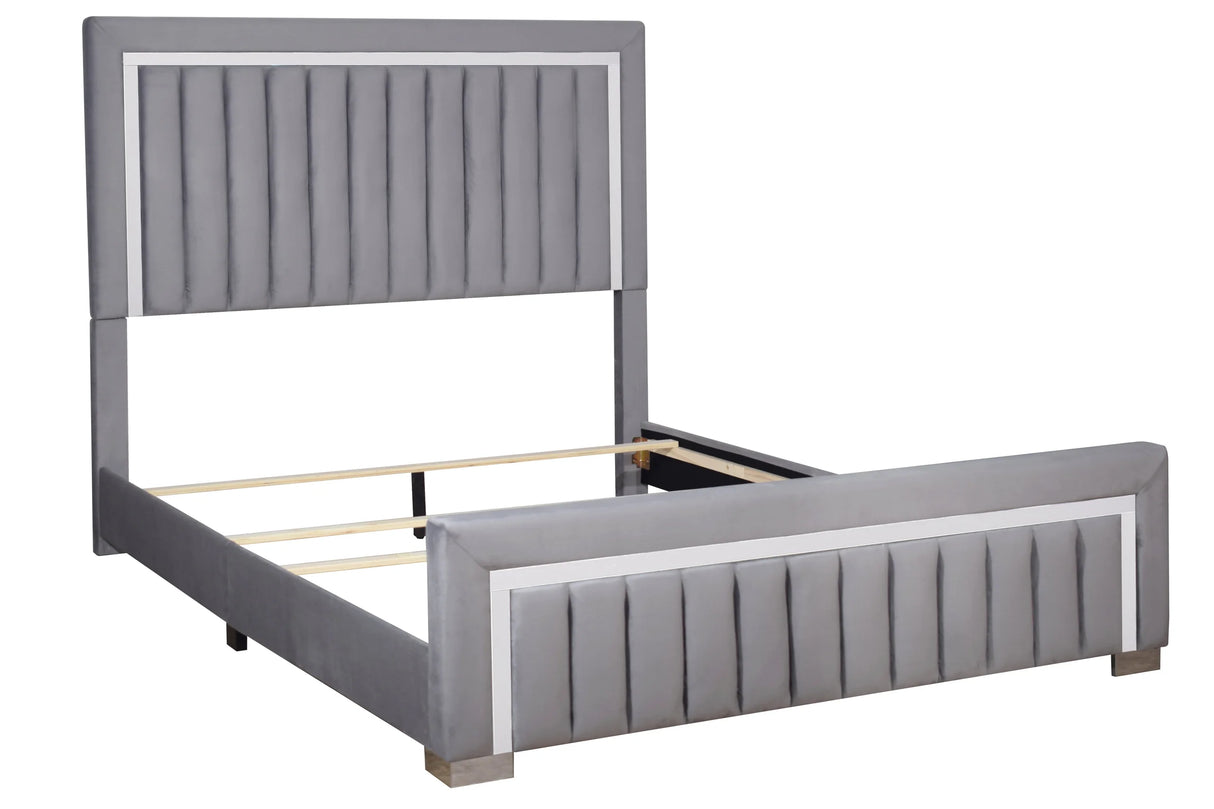 Bliss Gray Queen Bed by Happy Homes at Eve Furniture