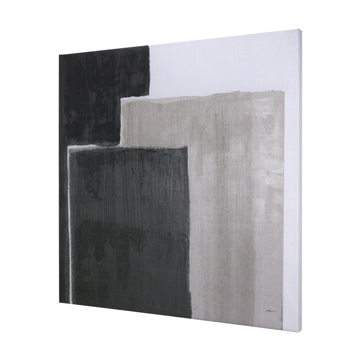 Block I by Mercana Studio a Hand Embellished Textured Canvas by Mercana at Eve Furniture