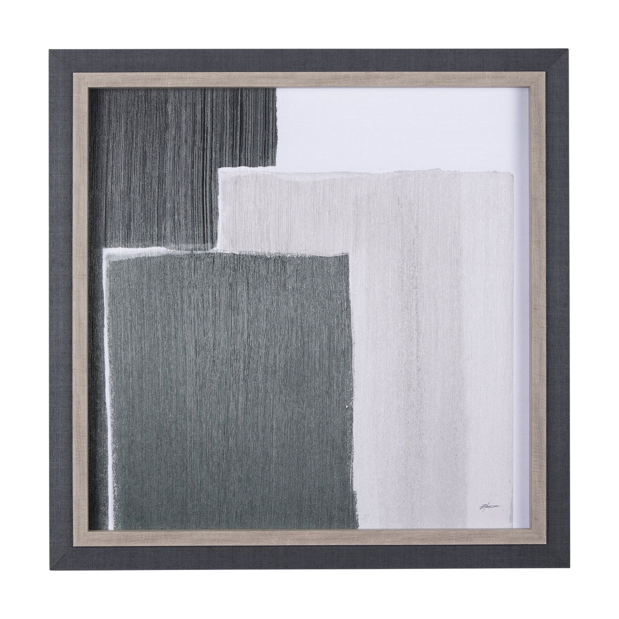 Blocks I by Mercana Studio a Hand Embellished Textured Framed Art Print by Mercana at Eve Furniture