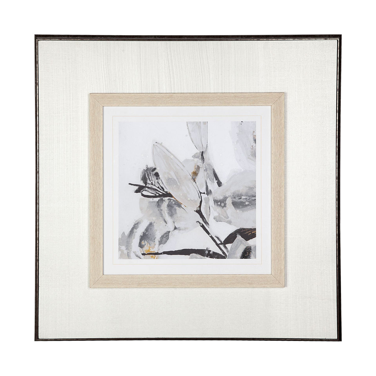 Blooming Opalescent I by Mercana Studio Hand Embellished Textured Framed Art Print Matted under Glas by Mercana at Eve Furniture