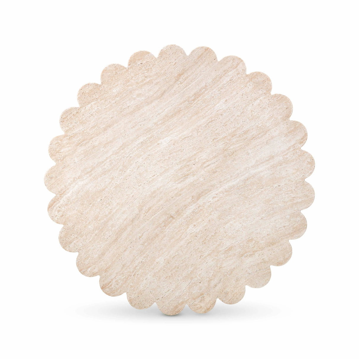 Blossom Washed Travertine Finish Indoor/Outdoor Coffee Table by TOV Furniture at Eve Furniture