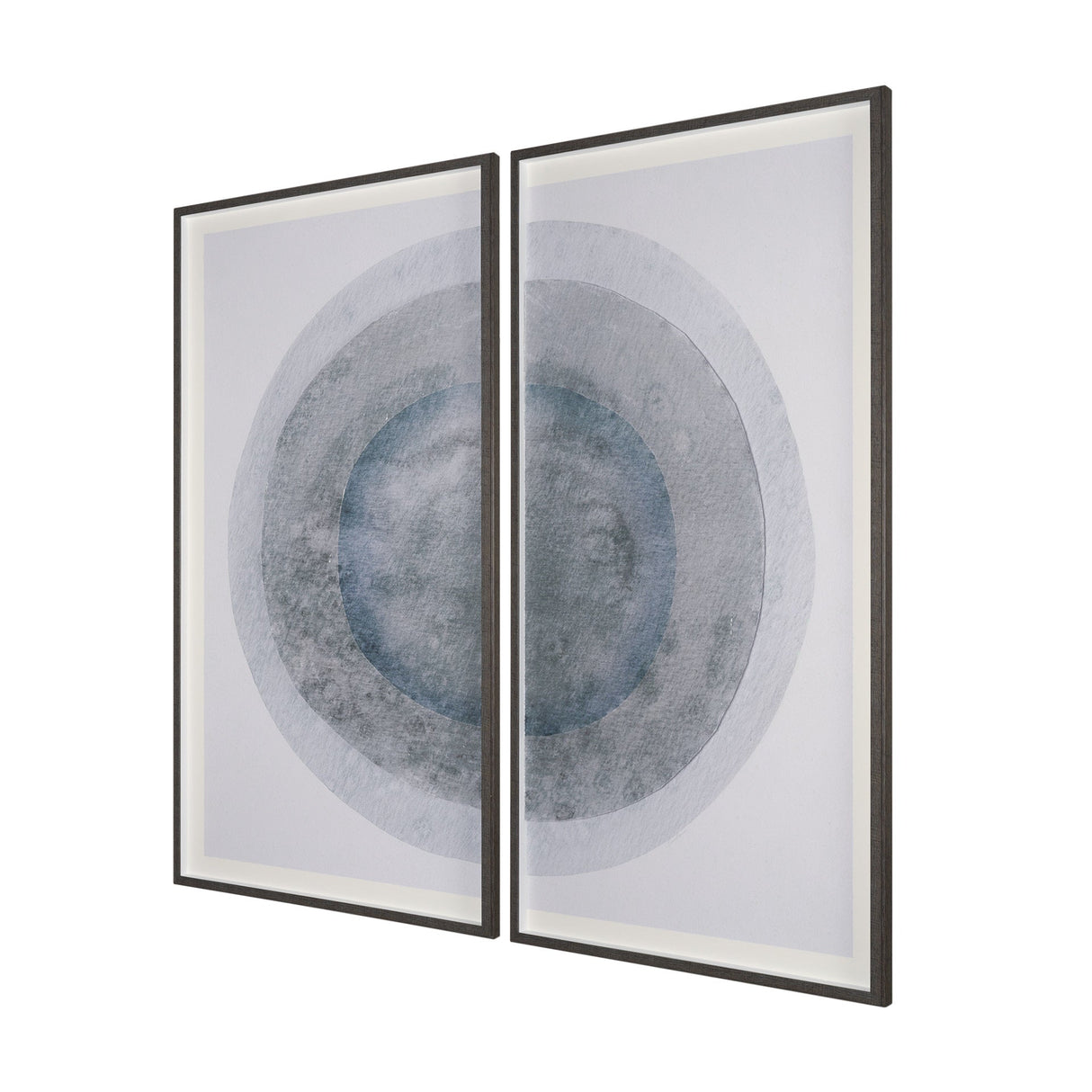 Blue Eclipse (Set of 2) by Mercana Studio a Hand Embellished Framed Art Print Matted under Glass by Mercana at Eve Furniture