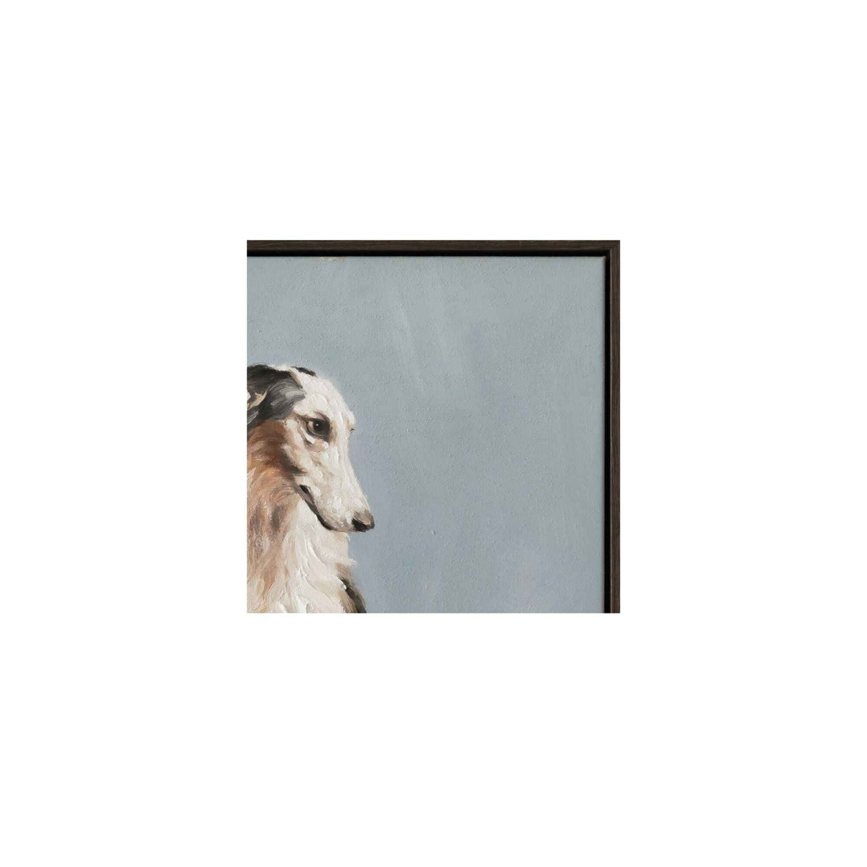 Blue Multi Color Framed Painting