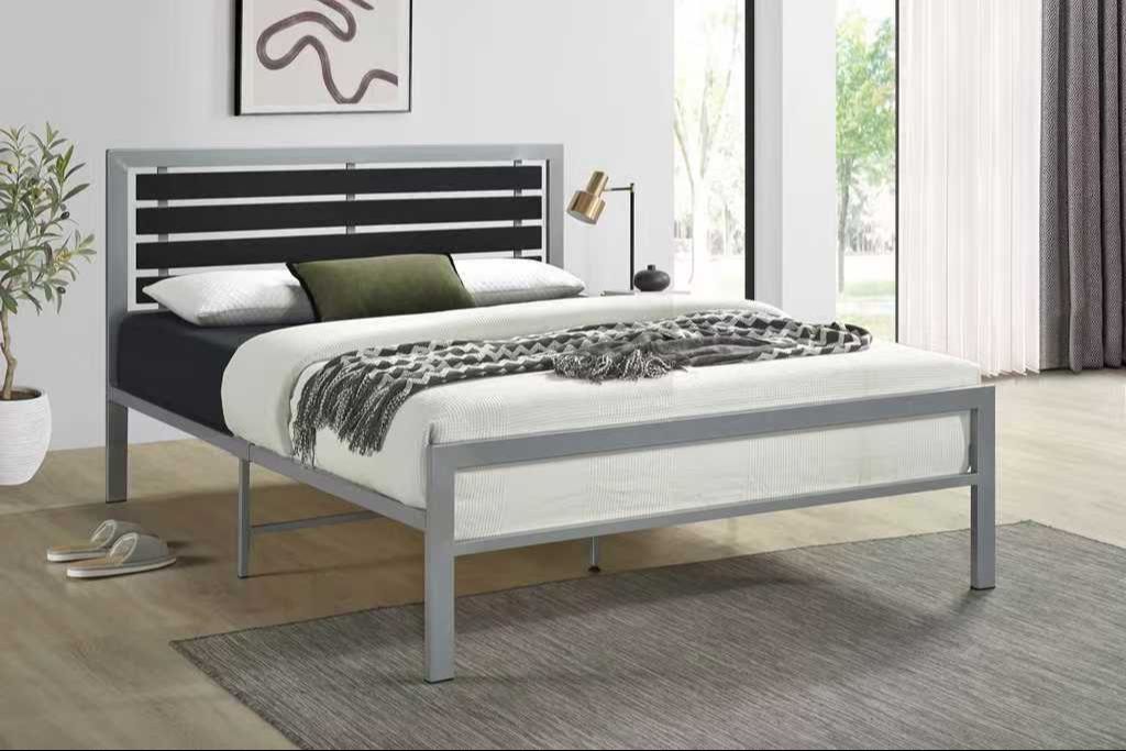 Luxe Metal Full Platform Bed by Happy Homes at Eve Furniture