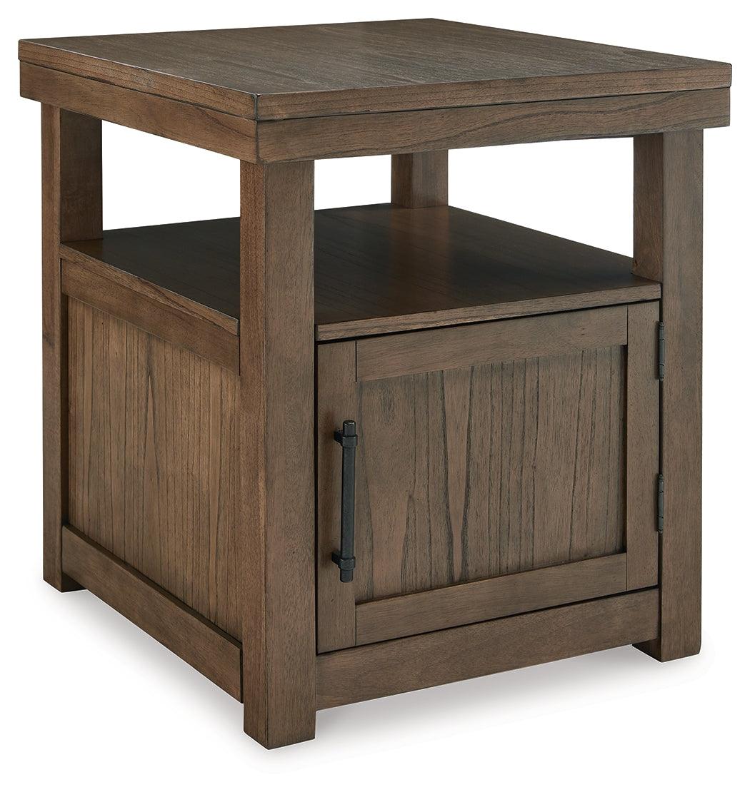 Boardernest Brown End Table by Ashley at Eve Furniture