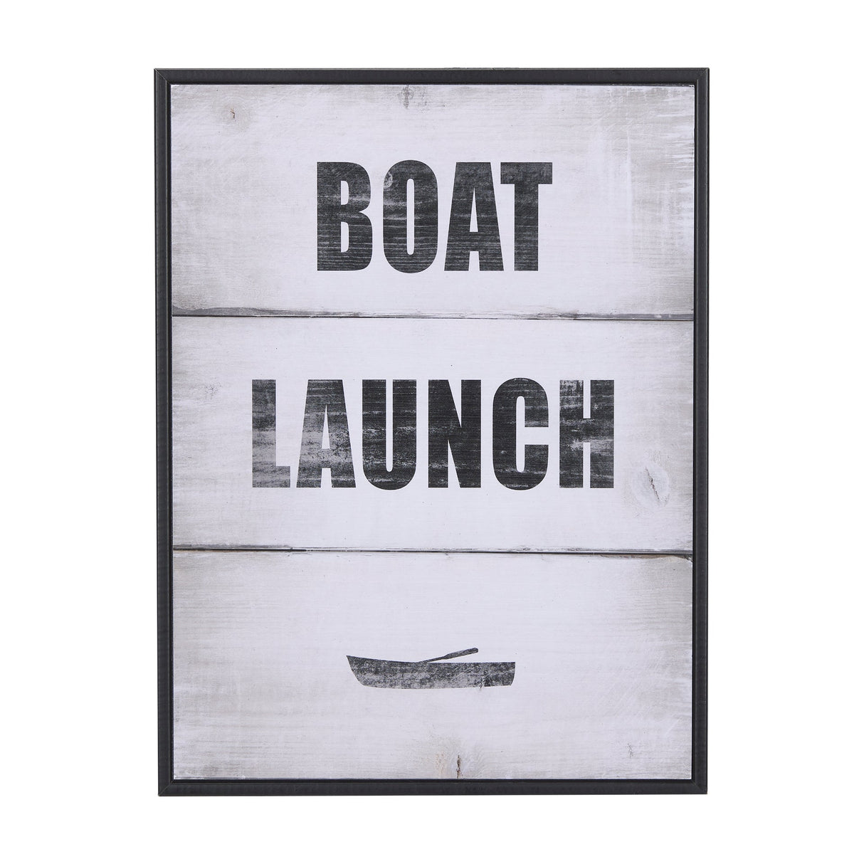 Boat Launch by Mercana Studio a Hand Embellished Textured Framed Art Print by Mercana at Eve Furniture