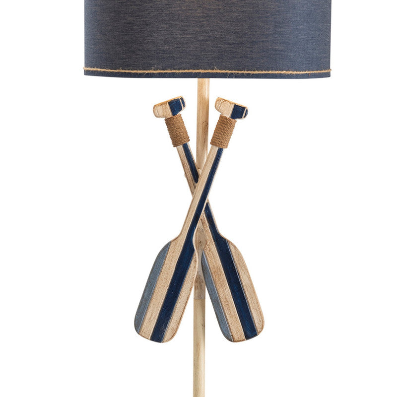 Boat Oar Blue/White Floor Lamp by Crestview at Eve Furniture