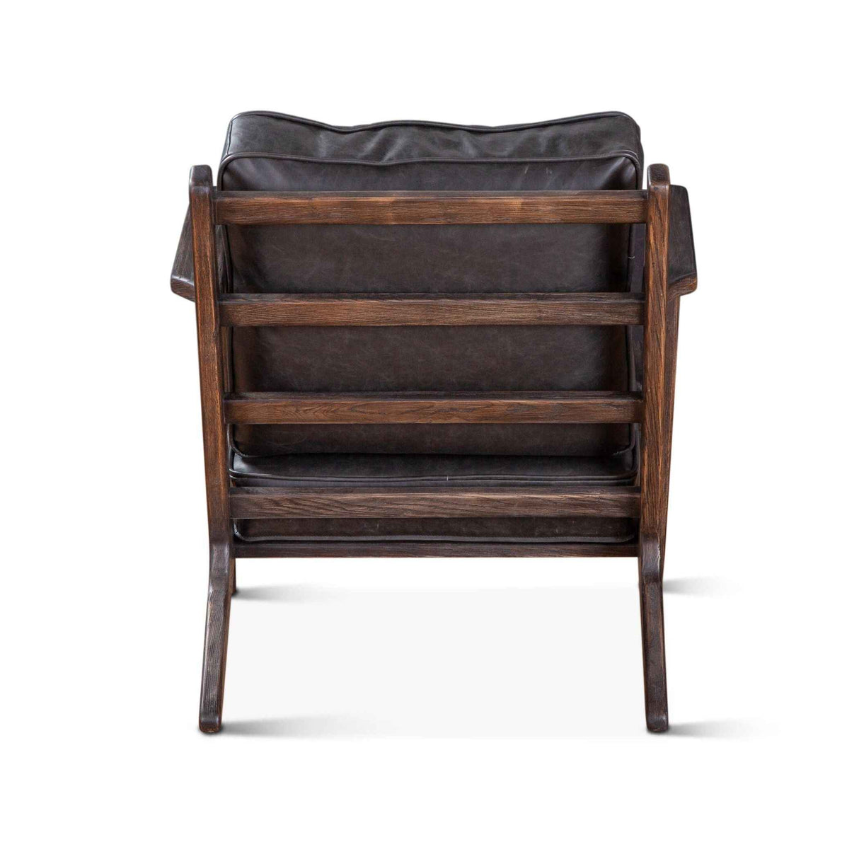 Bobby Accent Chair in Black Leather by Home Trends & Design at Eve Furniture