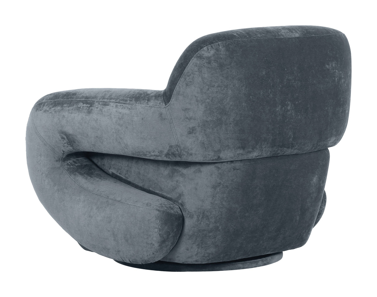 Boble Storm Gray Swivel Chair by Zuomod at Eve Furniture