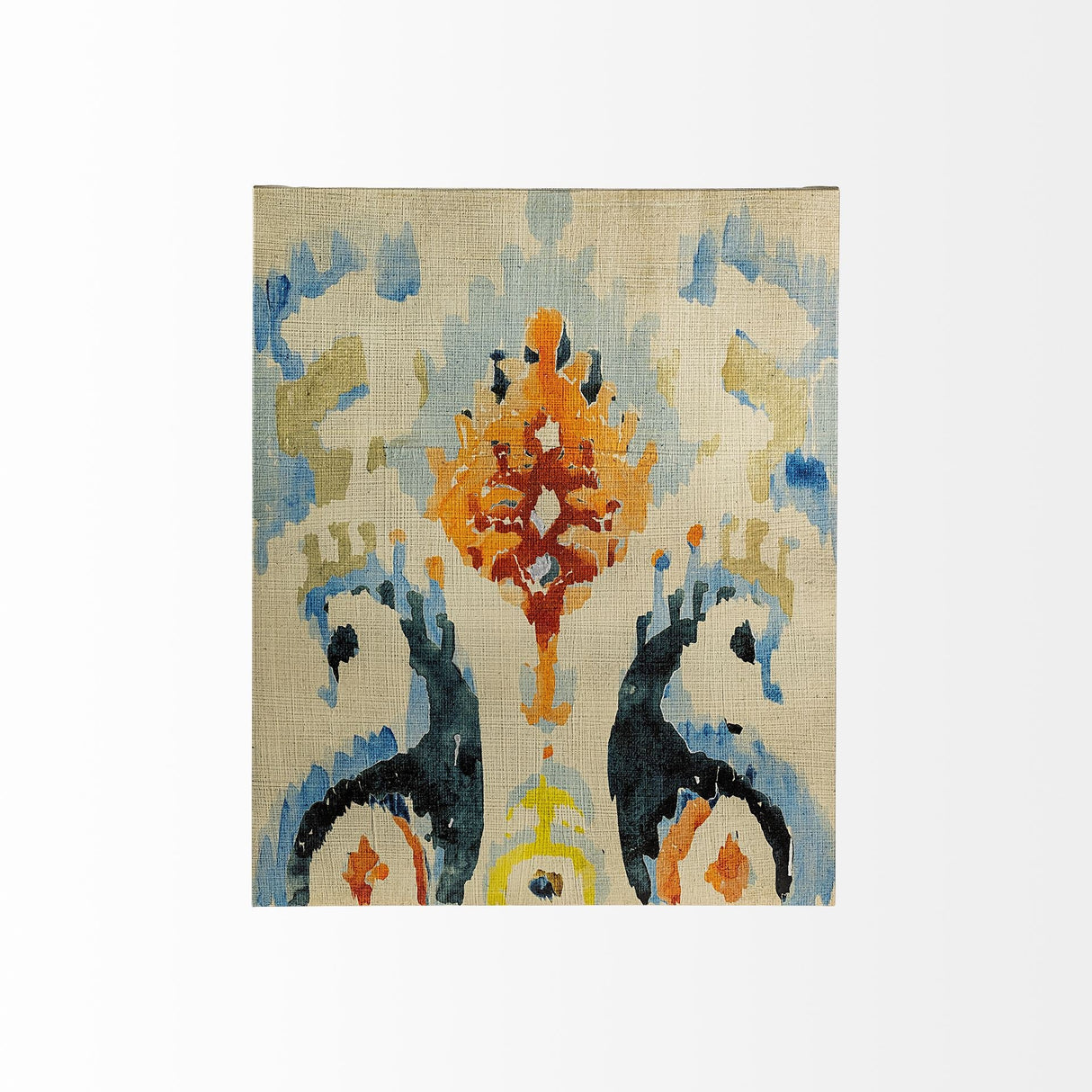 Bohemian Ikat V by Chariklia Zarris a Hand Embellished Textured Canvas by Mercana at Eve Furniture