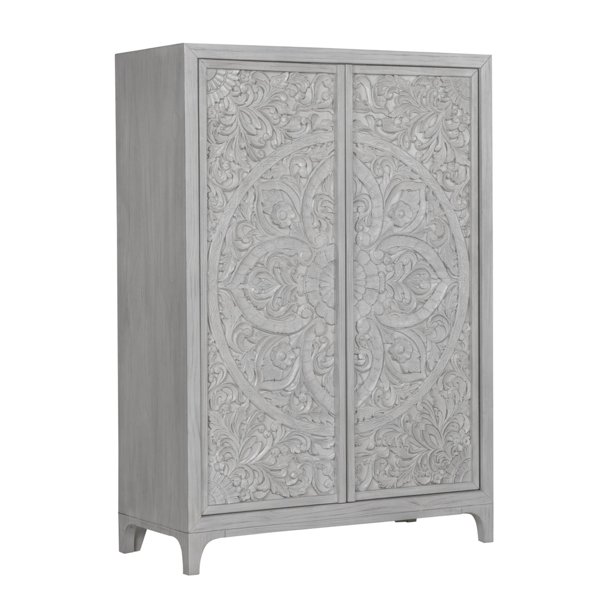Boho Chic Wardrobe Chest in Washed White by Modus Furniture at Eve Furniture
