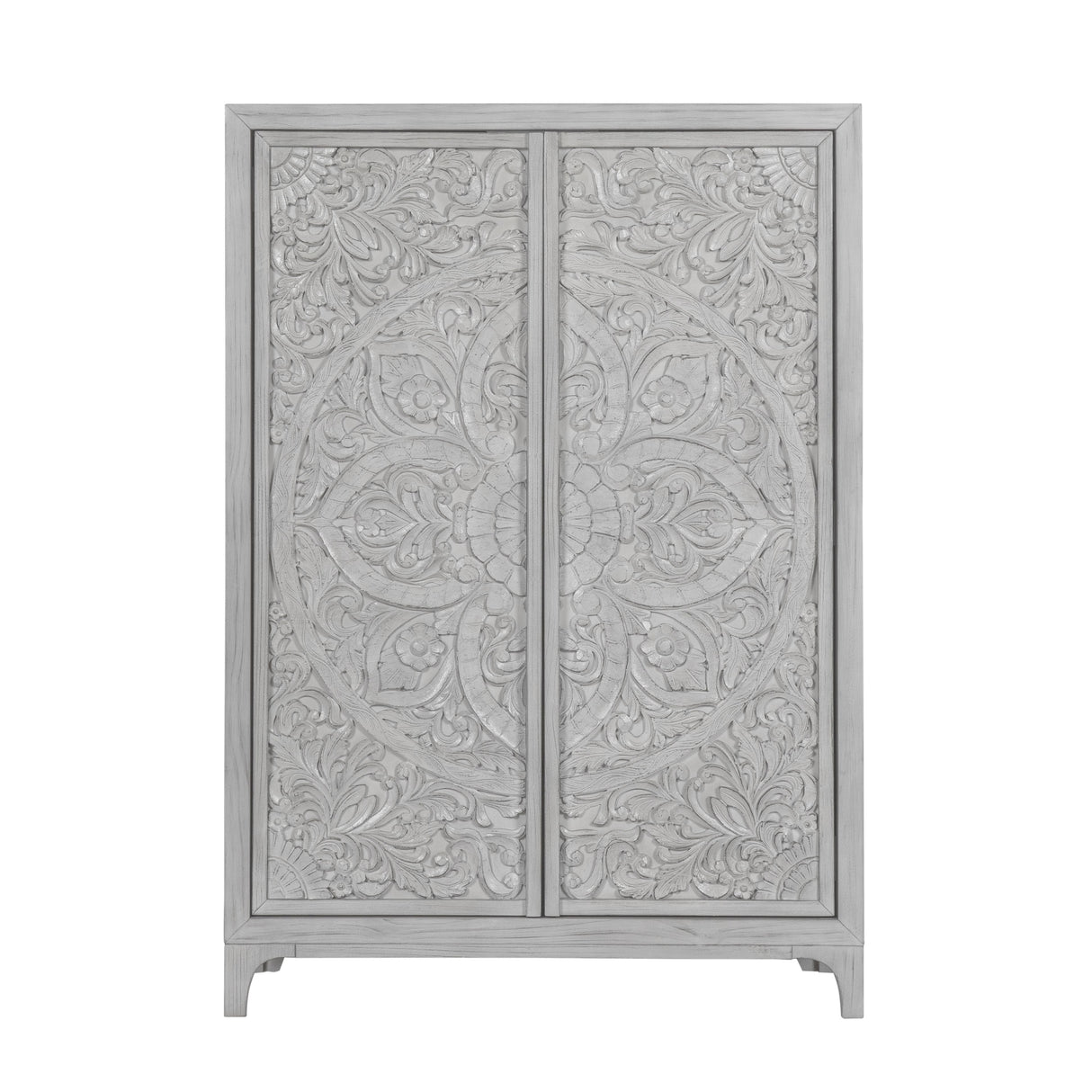 Boho Chic Wardrobe Chest in Washed White by Modus Furniture at Eve Furniture
