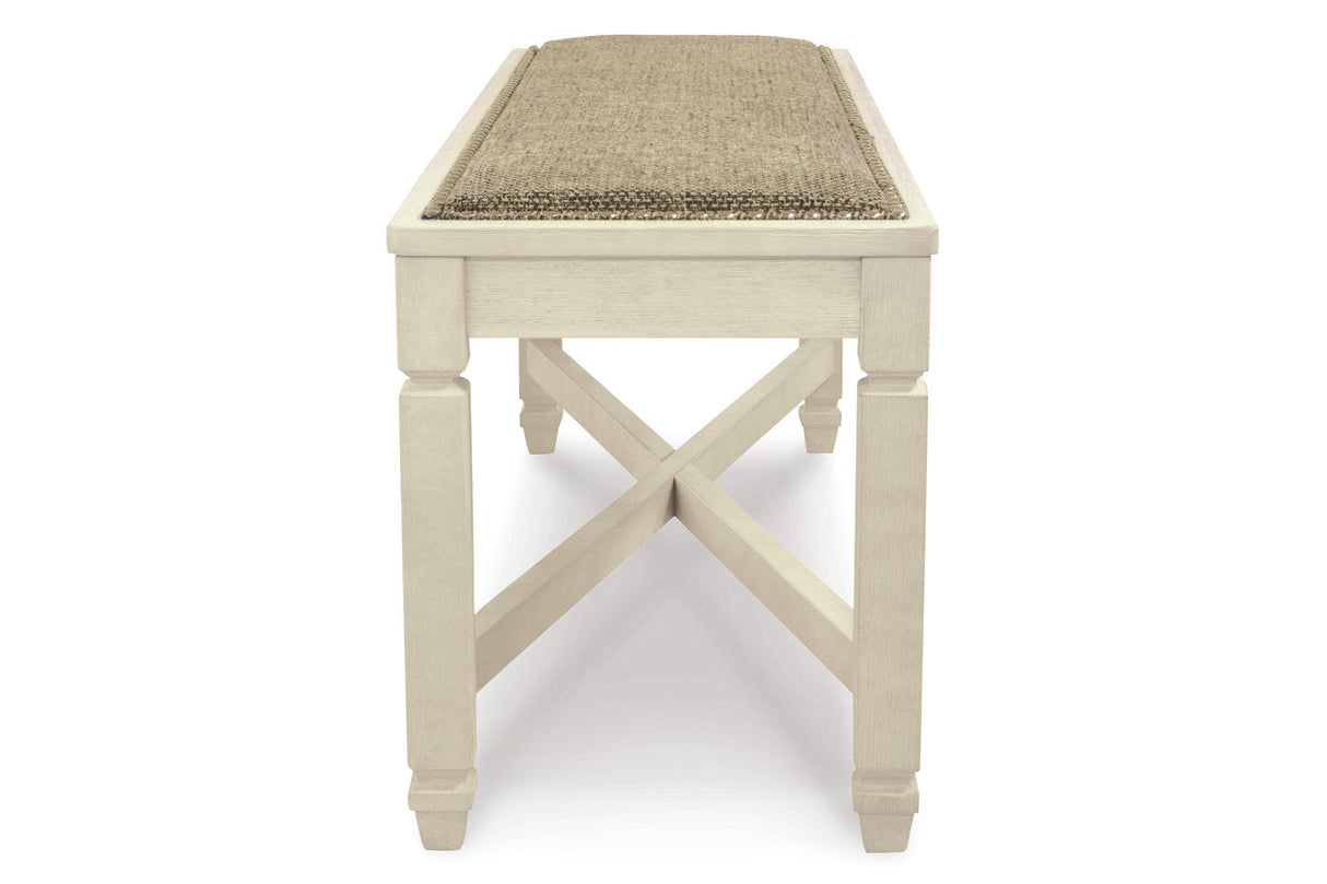 Bolanburg Antique White Dining Table with 4 Chairs and Bench by Ashley at Eve Furniture