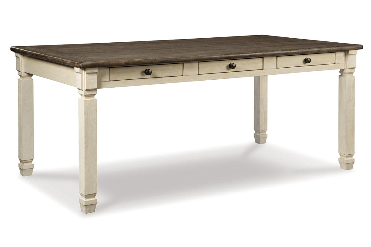 Bolanburg Antique White Dining Table with 4 Chairs and Bench by Ashley at Eve Furniture
