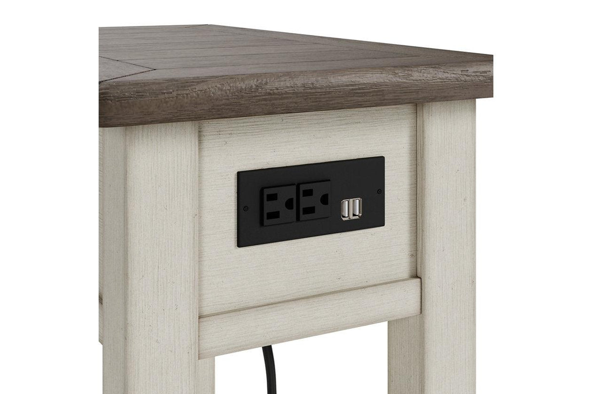 Bolanburg Two-tone Chairside End Table by Ashley at Eve Furniture