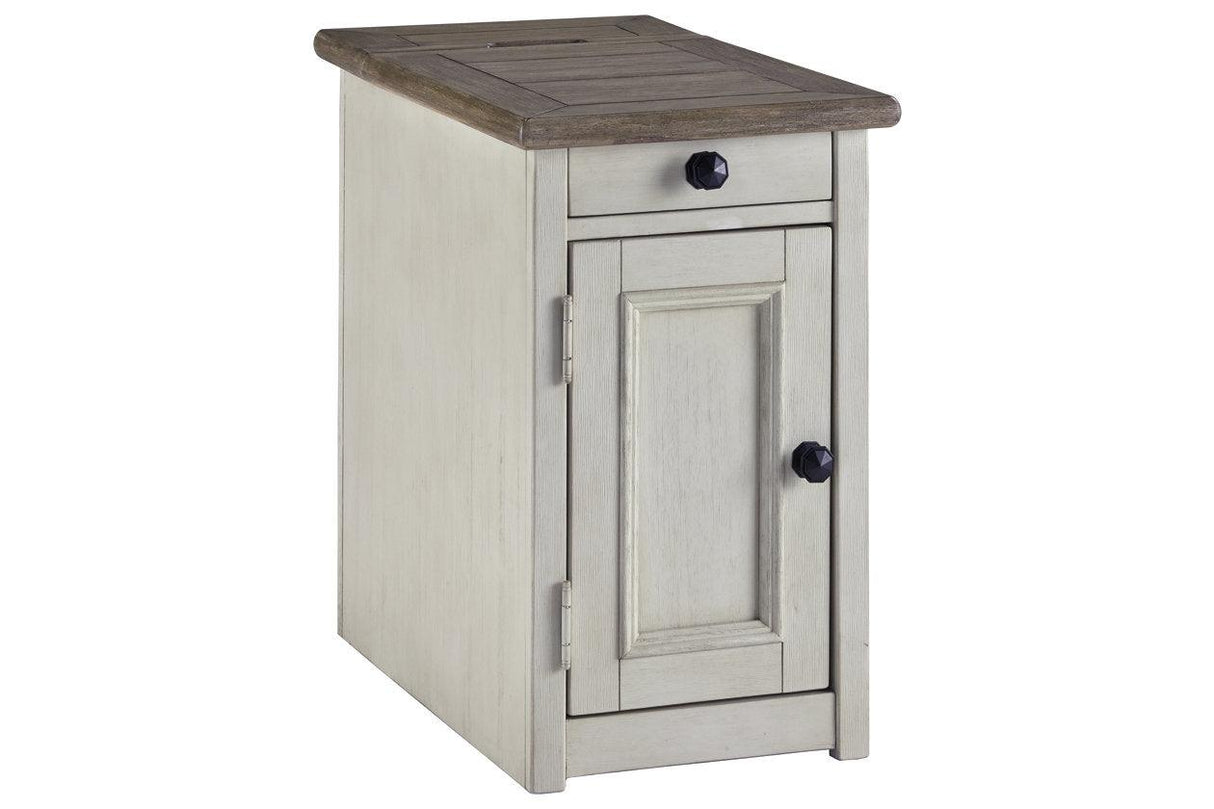 Bolanburg Two-tone Coffee Table and 2 Chairside End Tables by Ashley at Eve Furniture