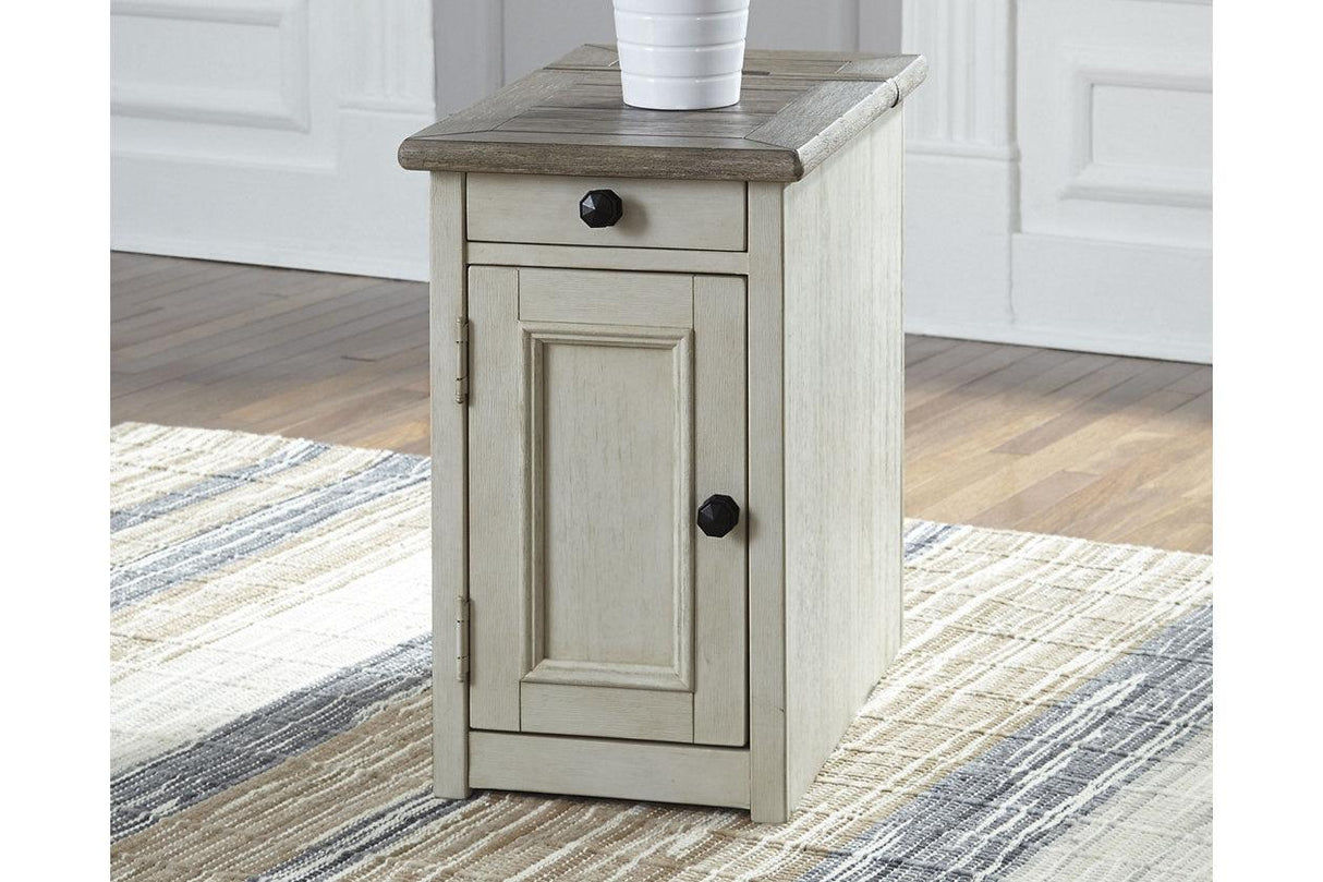 Bolanburg Two-tone Coffee Table and 2 Chairside End Tables by Ashley at Eve Furniture