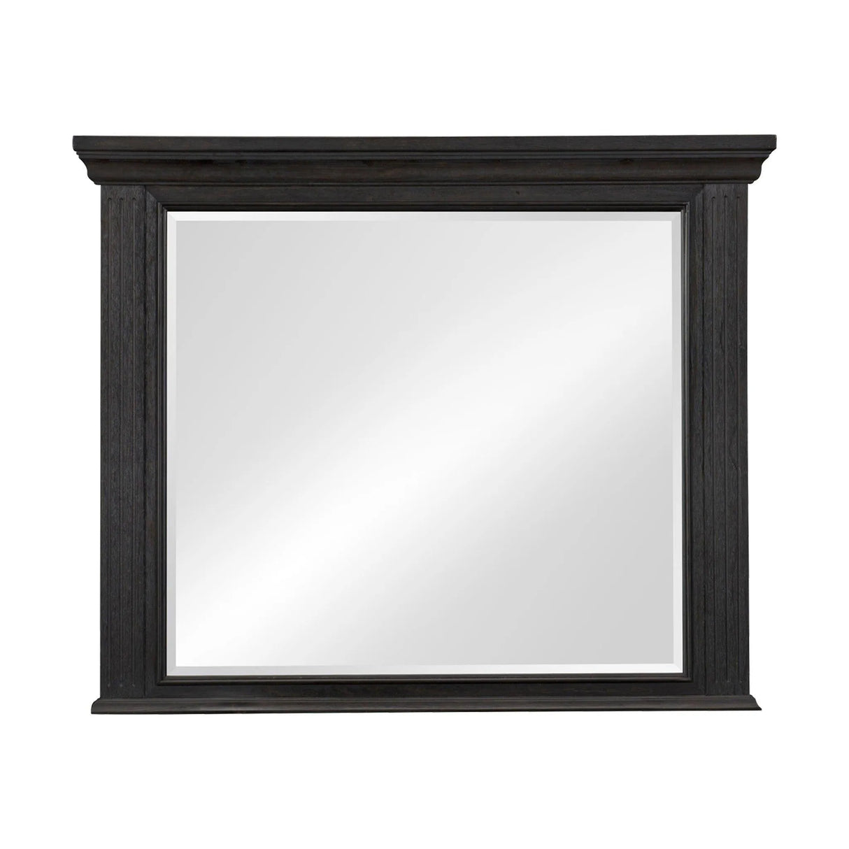 Bolingbrook Wire-Brushed Charcoal Mirror (Mirror Only) by Homelegance at Eve Furniture
