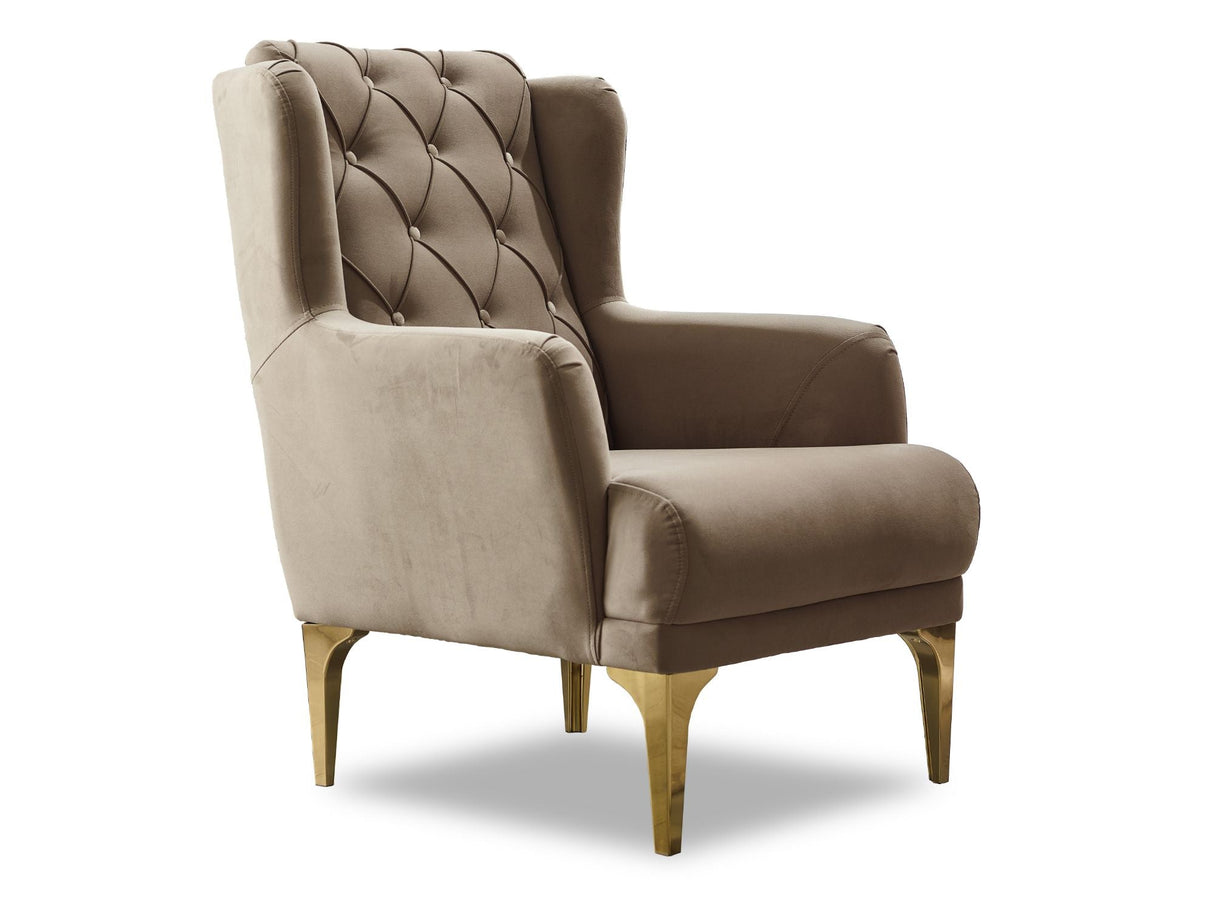Bolivya 3-pieces (Sofa & Loveseat & Chair) Livingroom Set in Beige by Furnia at Eve Furniture