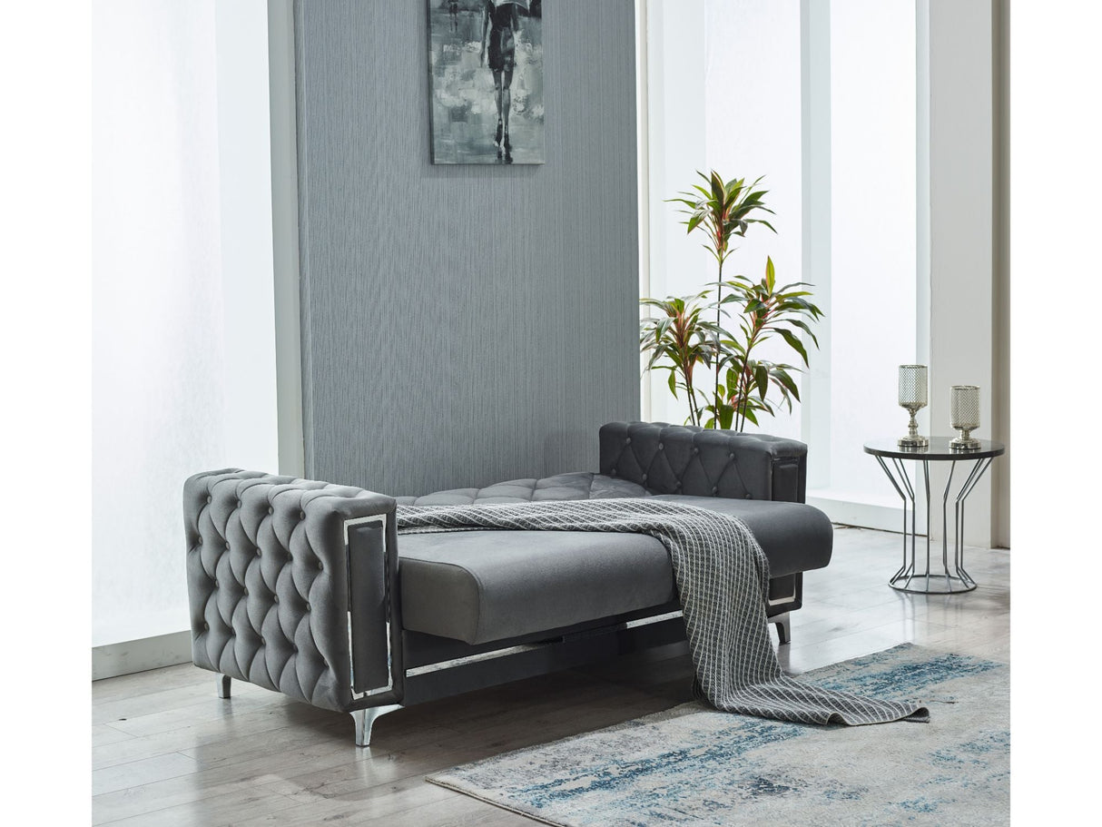 Bolivya 3-pieces (Sofa & Loveseat & Chair) Livingroom Set in Grey by Furnia at Eve Furniture