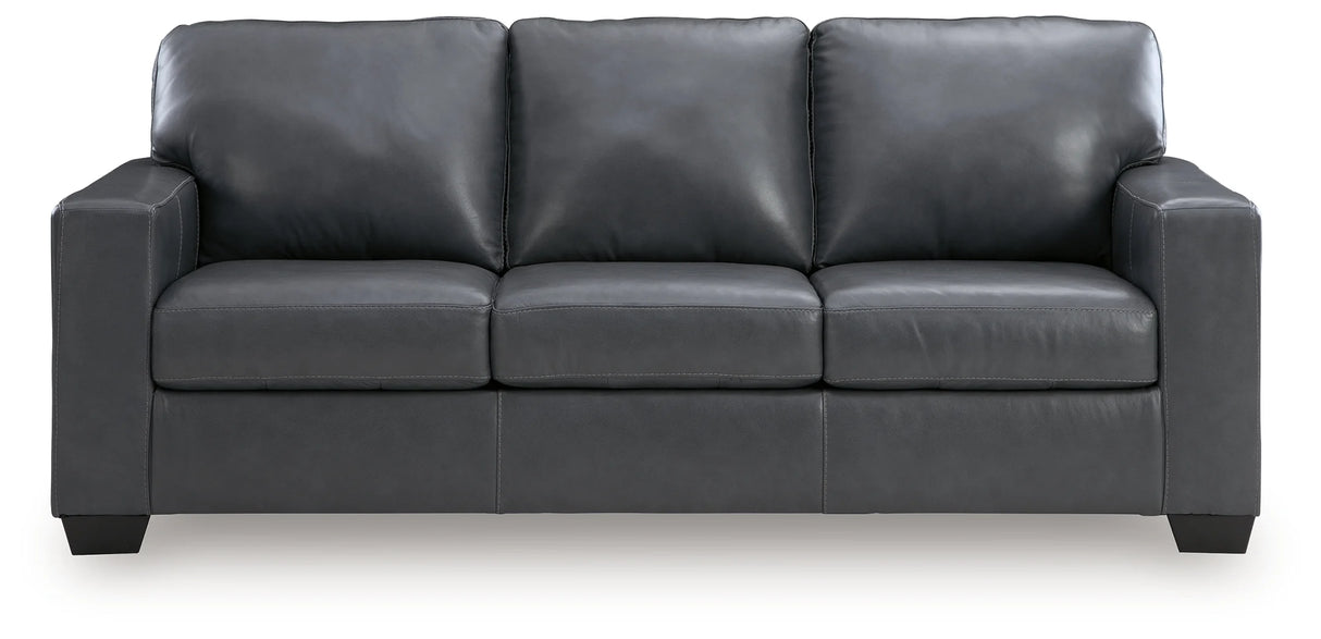 Bolsena Admiral Queen Leather Sofa Sleeper by Ashley at Eve Furniture