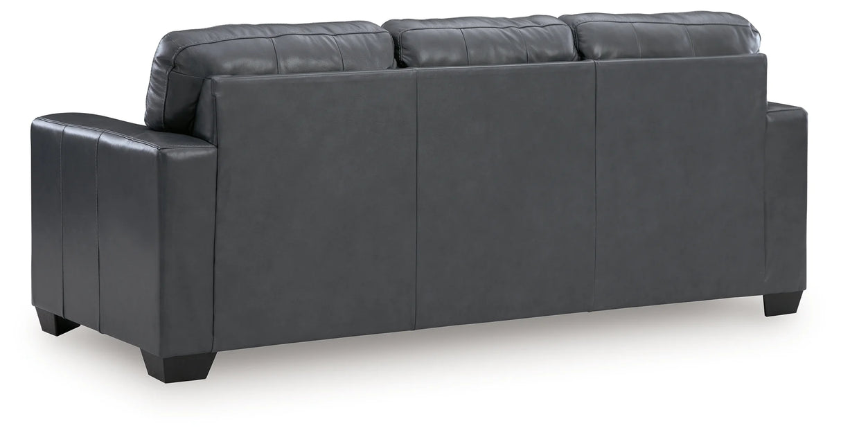 Bolsena Admiral Queen Leather Sofa Sleeper by Ashley at Eve Furniture