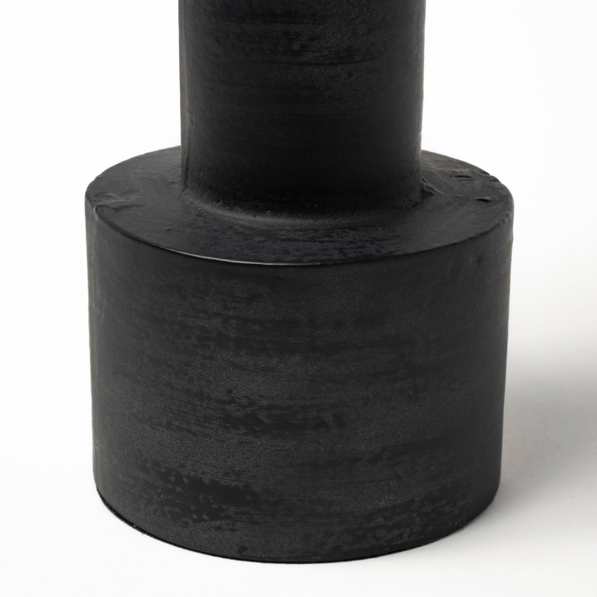Bolton I 3.9L x 3.9W x 10.6H Black Metal Table Candle Holders by Mercana at Eve Furniture