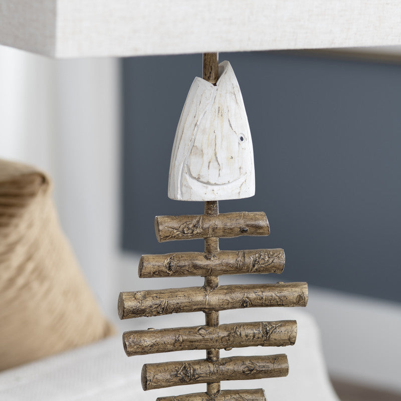 Bones White/Neutral Table Lamp (Set of 2) by Crestview at Eve Furniture