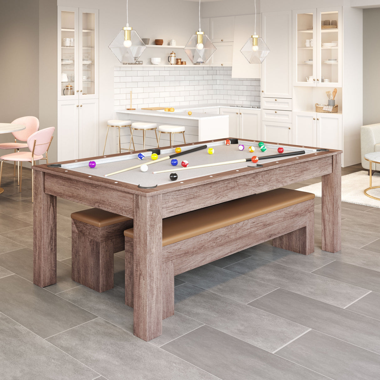 Bonker Brown 3 in 1 Table by Zuomod at Eve Furniture