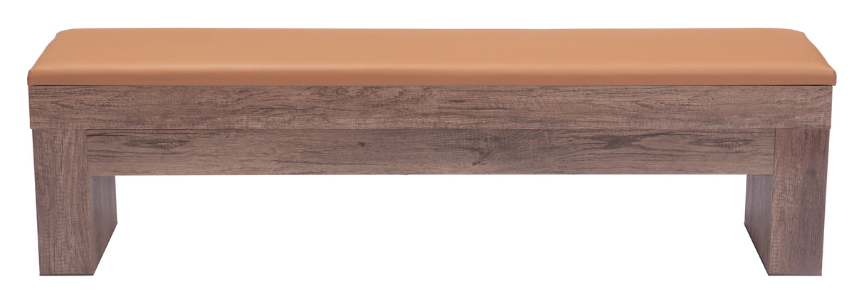 Bonker Brown Storage Bench (Set of 2) by Zuomod at Eve Furniture
