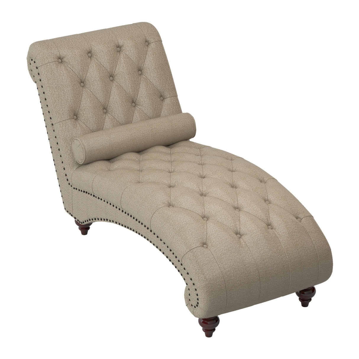Bonne Brown Chaise by Homelegance at Eve Furniture