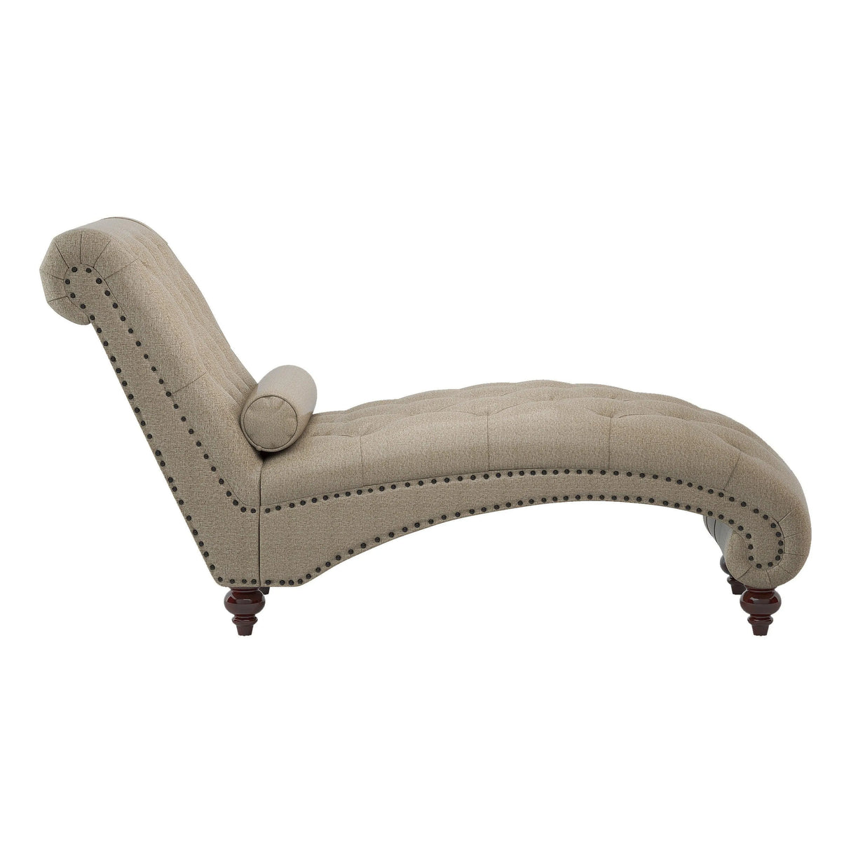 Bonne Brown Chaise by Homelegance at Eve Furniture