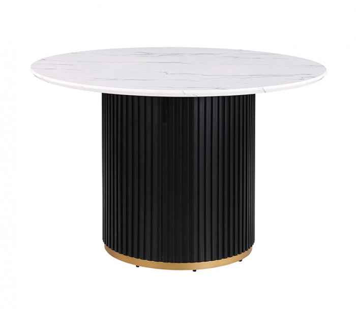 Borden Contemporary Black/White 5-Piece Dining Room Set by Furniture of America at Eve Furniture