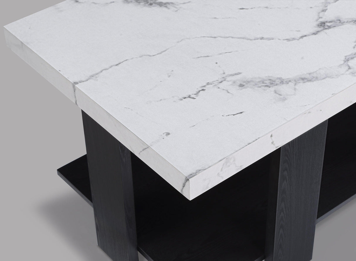 Boris Faux Marble 3-Piece Coffee Table Set by Crown Mark at Eve Furniture