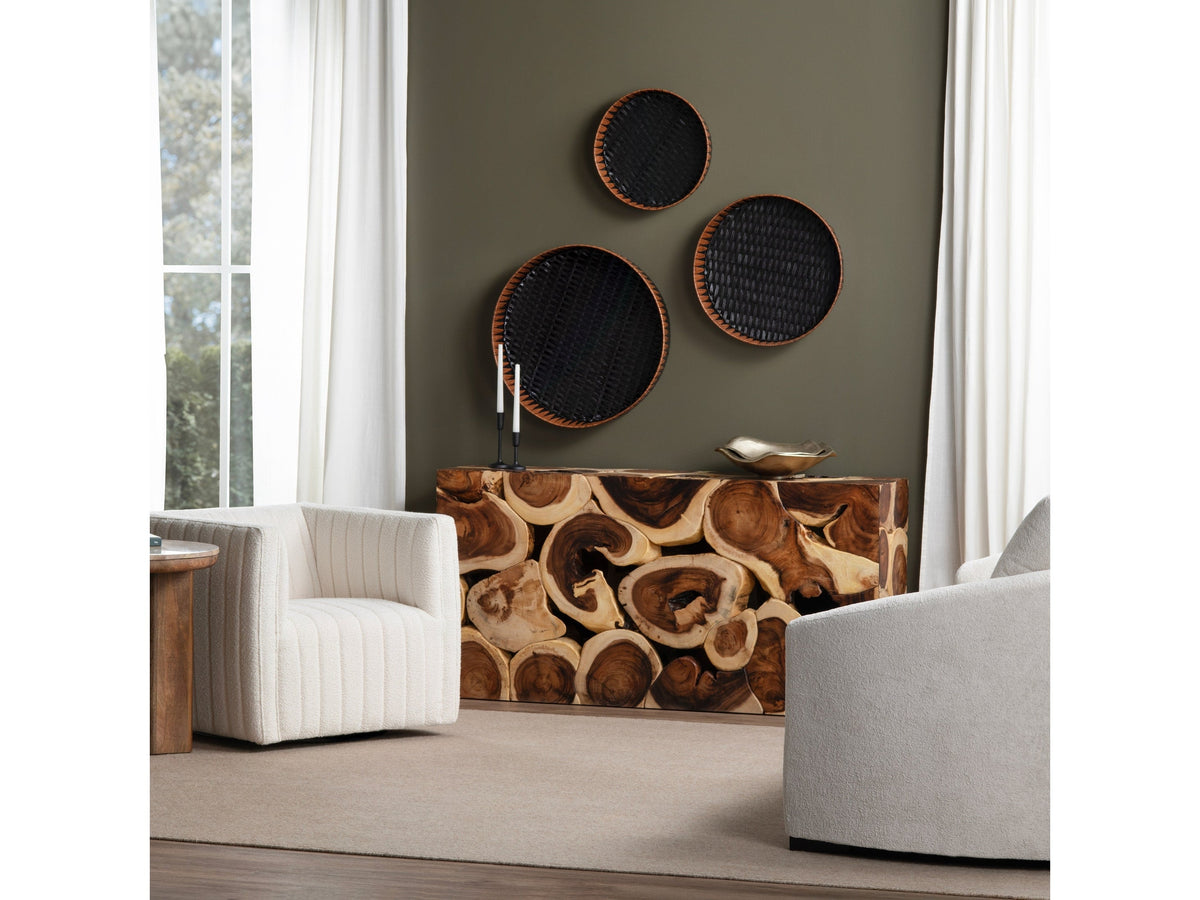 Borneo Brown Console Table by Crestview at Eve Furniture