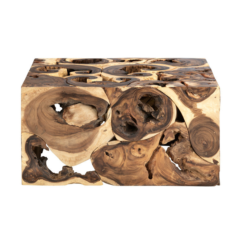 Borneo Brown Suar Cocktail Table by Crestview at Eve Furniture