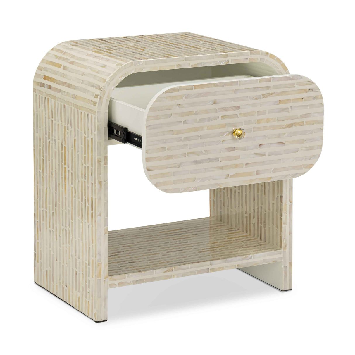 Borno 20" Mother of Pearl Nightstand by TOV Furniture at Eve Furniture