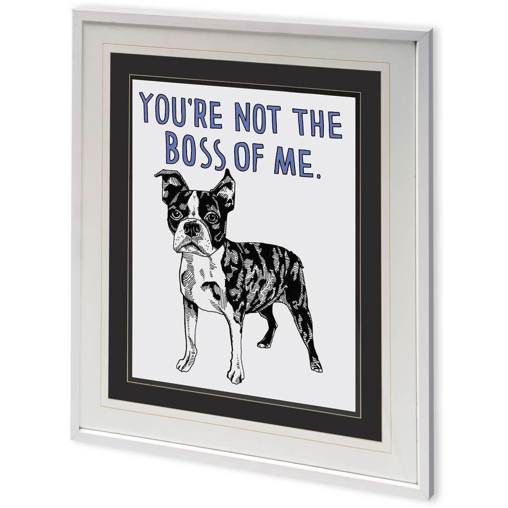 Boston Terrier by Natasha Marie a Framed Art Print Matted under Glass by Mercana at Eve Furniture