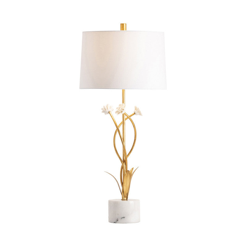Botanical Garden Gold/White Table Lamp (Set of 2) by Crestview at Eve Furniture