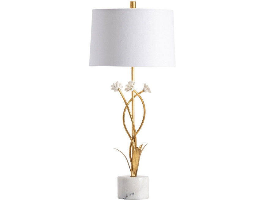 Botanical Garden Gold/White Table Lamp (Set of 2) by Crestview at Eve Furniture